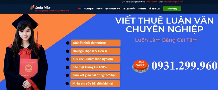 Viết luận văn thuê ở TPHCM - Vietthue.vn